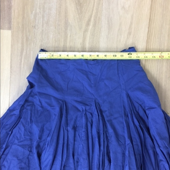 Charles Nolan Cotton Gathered Midi Swing Skirt - Picture 6 of 6